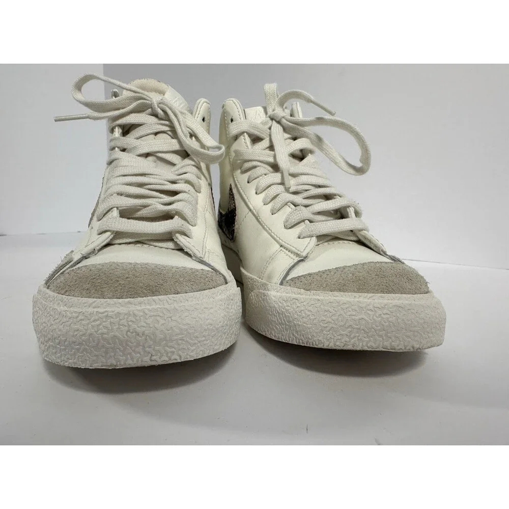 Nike Blazer Mid 77 Snakeskin Swoosh White Cream DA8736-100 Womens 6.5 EUC